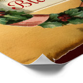 KINDERJESUS MIT ANGELN UND CHRISTMAS KROWNS POSTER (Ecke)