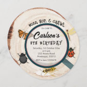 Kinderjunge zum Geburtstag Einladung (Vorne/Hinten)