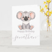 Kinderjunge zum Geburtstag Spaß Karte (Gelbe Blume)