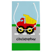 Kinderjungen-Bau Dumptruck Kleine Geschenktüte (Rückseite)