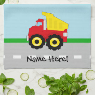 Kinderjungen-Bau Dumptruck Küchentuch