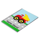 Kinderjungen-Bau Dumptruck Notizblock (Linke Seite)