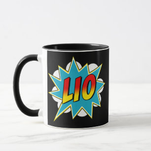Kinderjungen Lio Name Comic Buch Superherd  Tasse