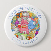 KINDERKABEL-ID-Taste - Weiß Button (Vorderseite)