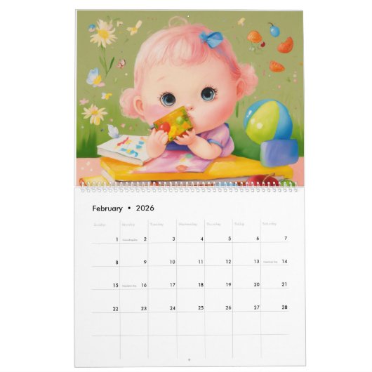 Kinderkalender 2025 kalender (Feb 2026)