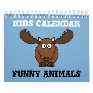 Kinderkalender für lustige Tiere Kalender
