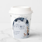 Kinderkälte außerhalb Winter Blumenstrauß Baby Dus Pappbecher (Vorderseite)