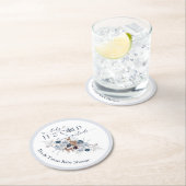 Kinderkälte außerhalb Winter Blumenstrauß Baby Dus Runder Pappuntersetzer (Vor Ort)