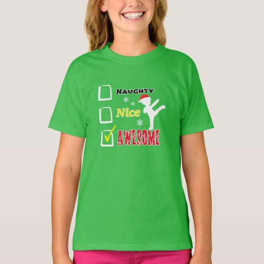 KinderKampfkunst-Weihnachten T-Shirt (Vorderseite)