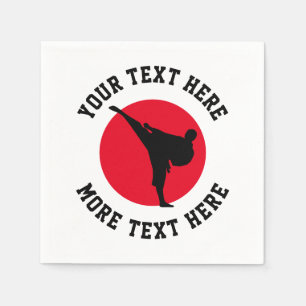 Kinderkarate Geburtstagsparty Serviette