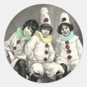 Kinderkarneval Kinder Karneval Kostüm Vintage Runder Aufkleber