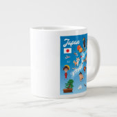 Kinderkarte Cartoon Japan Jumbo-Tasse (Vorderseite Rechts)