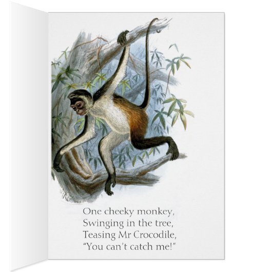 Kinderkarte des Affen CC0366 (Innen (Rechts))