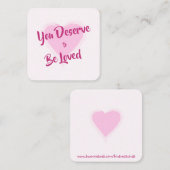 Kinderkarte: "Du verdienst dich zu lieben" Karten (Vorne/Hinten)