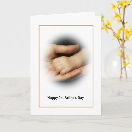 Kinderkarte für den ersten Vater Karte (Gelbe Blume)