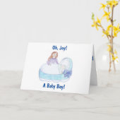 Kinderkarte für Neugeborene Karte (Gelbe Blume)