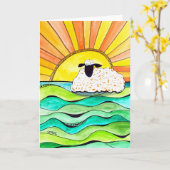 Kinderkarte in der Sonnenkunstkunst Karte (Gelbe Blume)