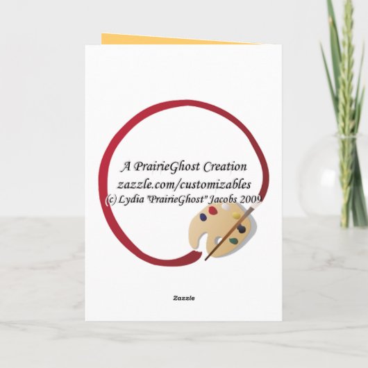 Kinderkarte Karte (Rückseite)