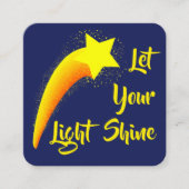 Kinderkarte: Karten mit "Lass your light Shine" (Vorderseite)