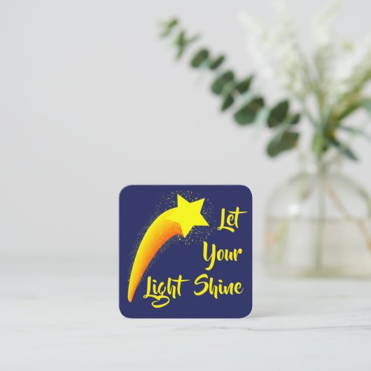 Kinderkarte: Karten mit "Lass your light Shine" (Stehend Vorderseite)