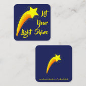Kinderkarte: Karten mit "Lass your light Shine" (Vorne/Hinten)
