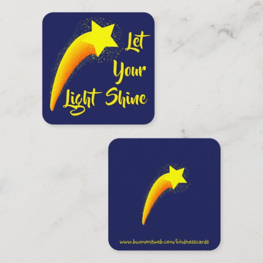 Kinderkarte: Karten mit "Lass your light Shine" (Vorne/Hinten)