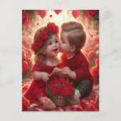 Kinderkarte Liebe Einladungspostkarte (Vorderseite)