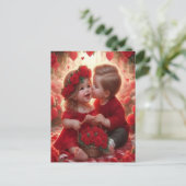 Kinderkarte Liebe Einladungspostkarte (Stehend Vorderseite)