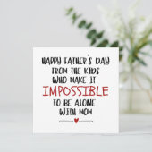 Kinderkarte, lustig, besondere VATER Card Karte (Stehend Vorderseite)