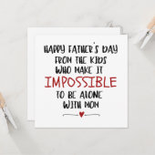 Kinderkarte, lustig, besondere VATER Card Karte (Vorderseite/Rückseite Beispiel)