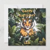 Kinderkarte Personalisiert Einladung (Vorderseite)