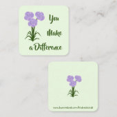 Kinderkarte: "Sie machen einen Unterschied" Karten (Vorne/Hinten)