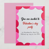 Kinderkarte Valentinstag Party Einladung (Vorne/Hinten)
