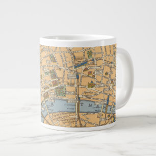 Kinderkarte von London, England Jumbo-Tasse
