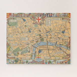 Kinderkarte von London, England Puzzle