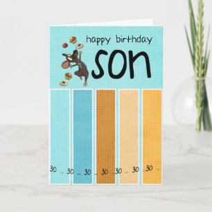 Kinderkarte zum 30. Geburtstag Karte