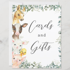 Kinderkarten und Geschenkgutscheine für Landtiere