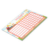 Kinderkartographie, Personalisierte Bauzeichnung Notizblock (angewinkelt)