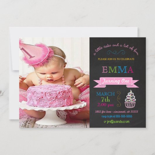 Kinderkarton für Geburtstagsparty Einladung (Vorderseite)