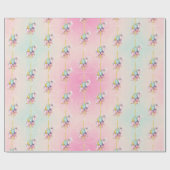 Kinderkarussell-Elefant-Packpapier Geschenkpapier (Flach)