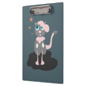 Kinderkatze Illustration Süße Cartoon-Kitty Klemmbrett (Links)