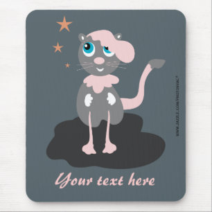 Kinderkatze Illustration Süße Cartoon-Kitty Mousepad