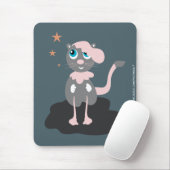 Kinderkatze Illustration Süße Cartoon-Kitty Mousepad (Mit Mouse)