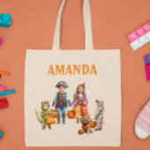 Kinderkind Personalisierte Halloween-Trick-Leckere Tragetasche