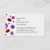 Kinderkindertagesstätten-Visitenkarten Visitenkarte (Rückseite)