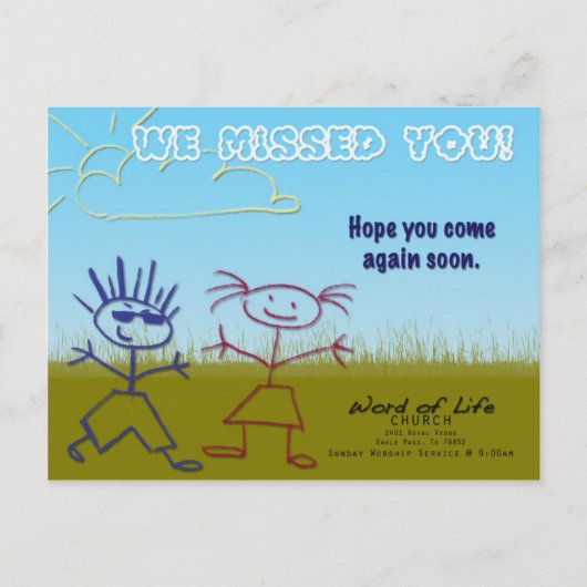 Kinderkirche-Postkarte Postkarte (Vorderseite)