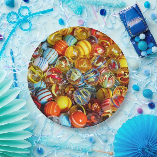 Kinderklassiker marmort WegwerfpapierTeller Pappteller (Party)