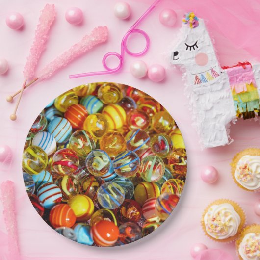 Kinderklassiker marmort WegwerfpapierTeller Pappteller (Party)