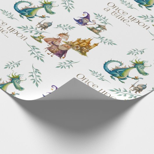 Kinderklassische Märchen Illustrationen Geschenkpapier (Ecke)