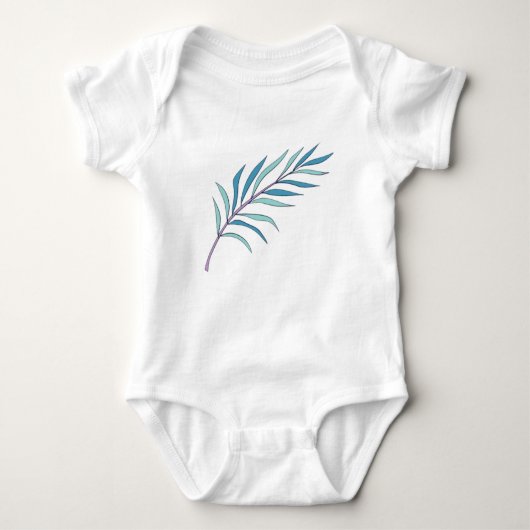 Kinderkleidung Blume liebt Design Baby Strampler (Vorderseite)